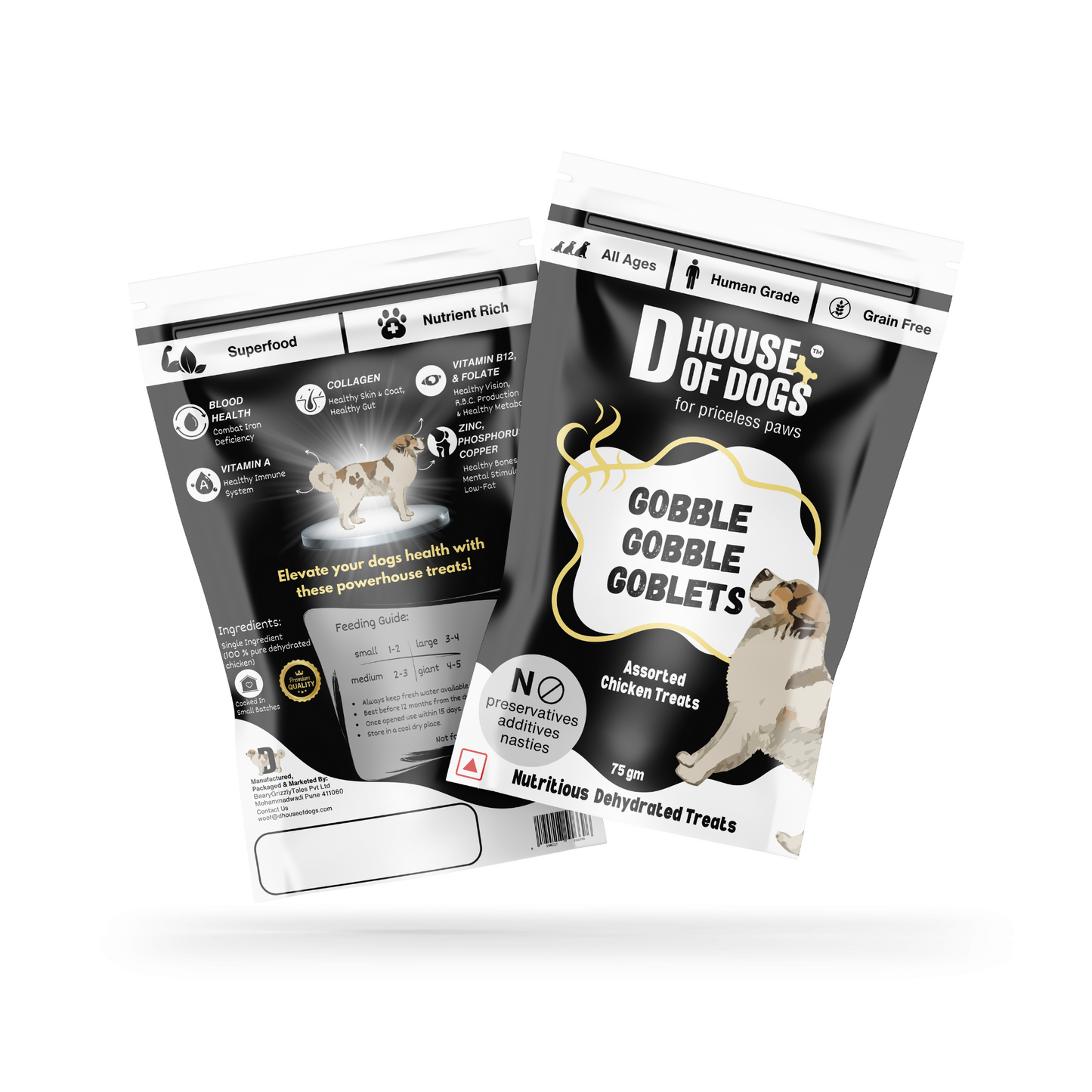Gobble Gobble Goblets – Variety Assorted Dehydrated Chews