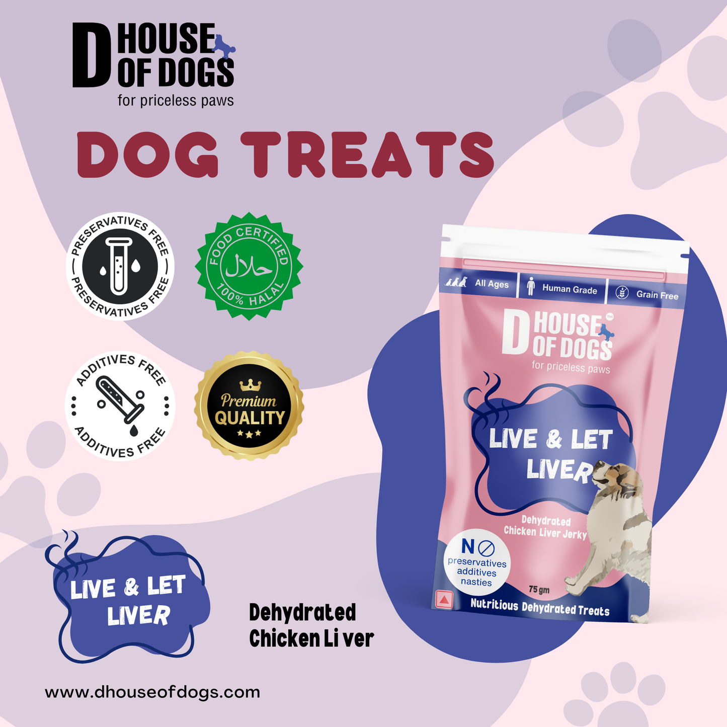 Live & Let Liver - Dehydrated Liver Jerky Chews