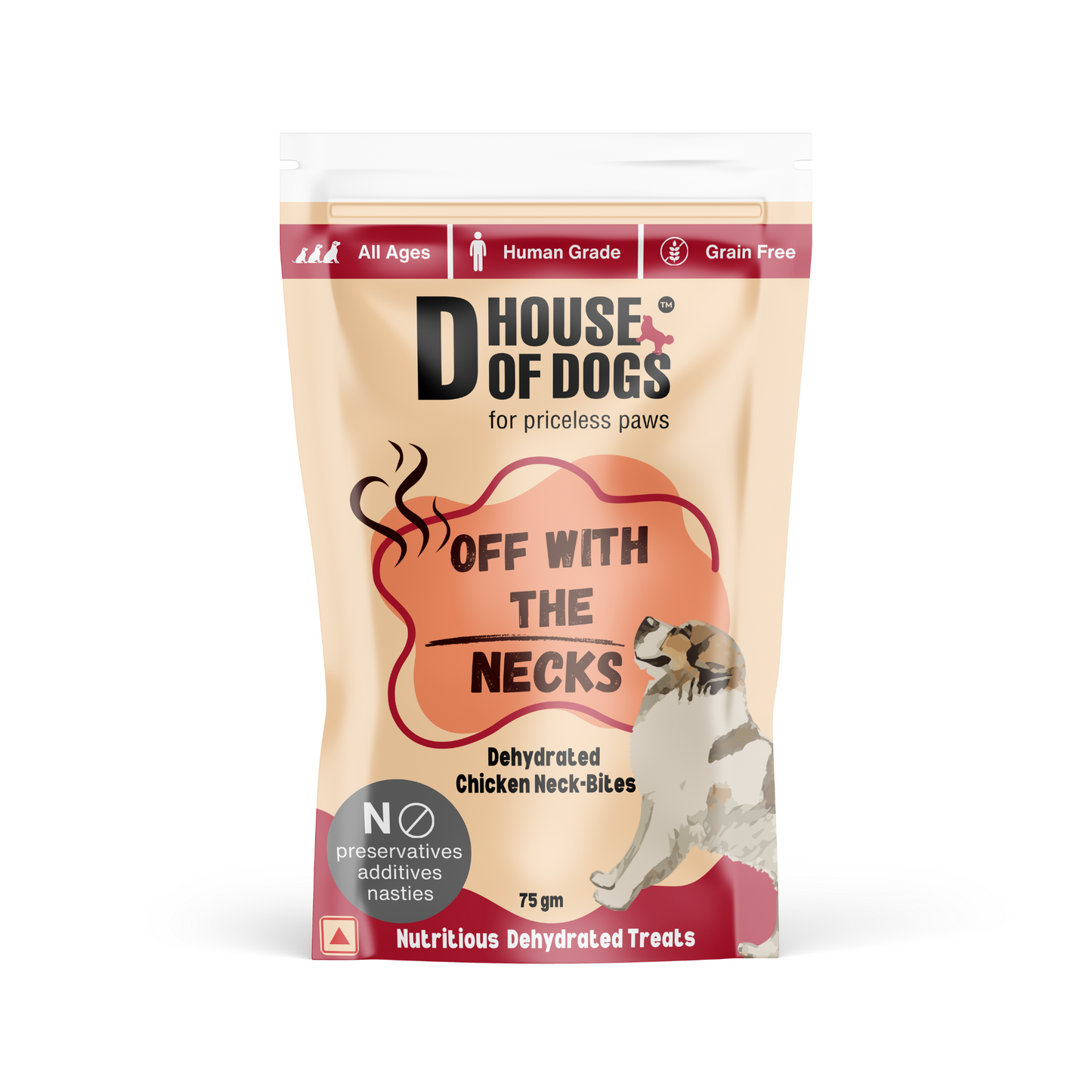 Off with the Necks - Dehydrated Chicken Neck Chews