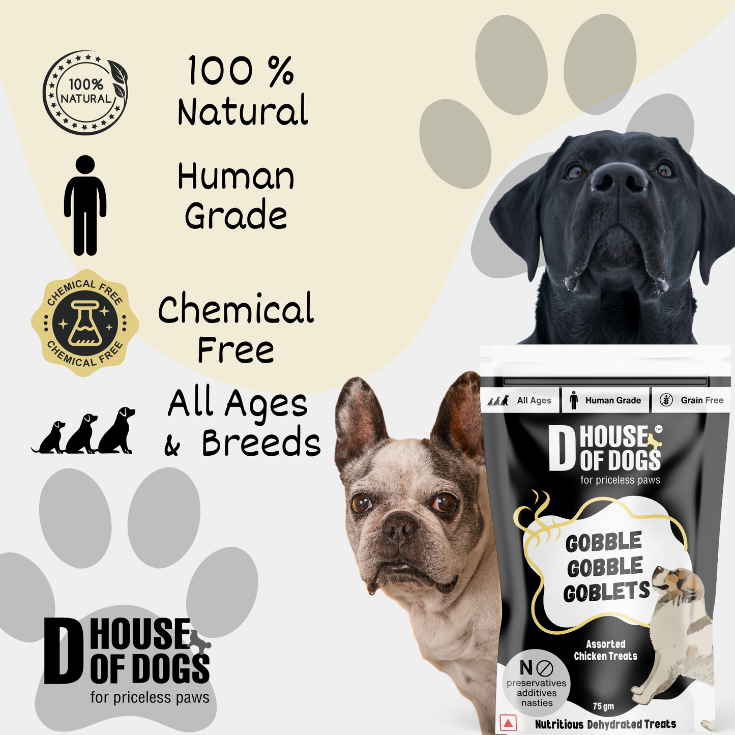 Gobble Gobble Goblets – Variety Assorted Dehydrated Chews