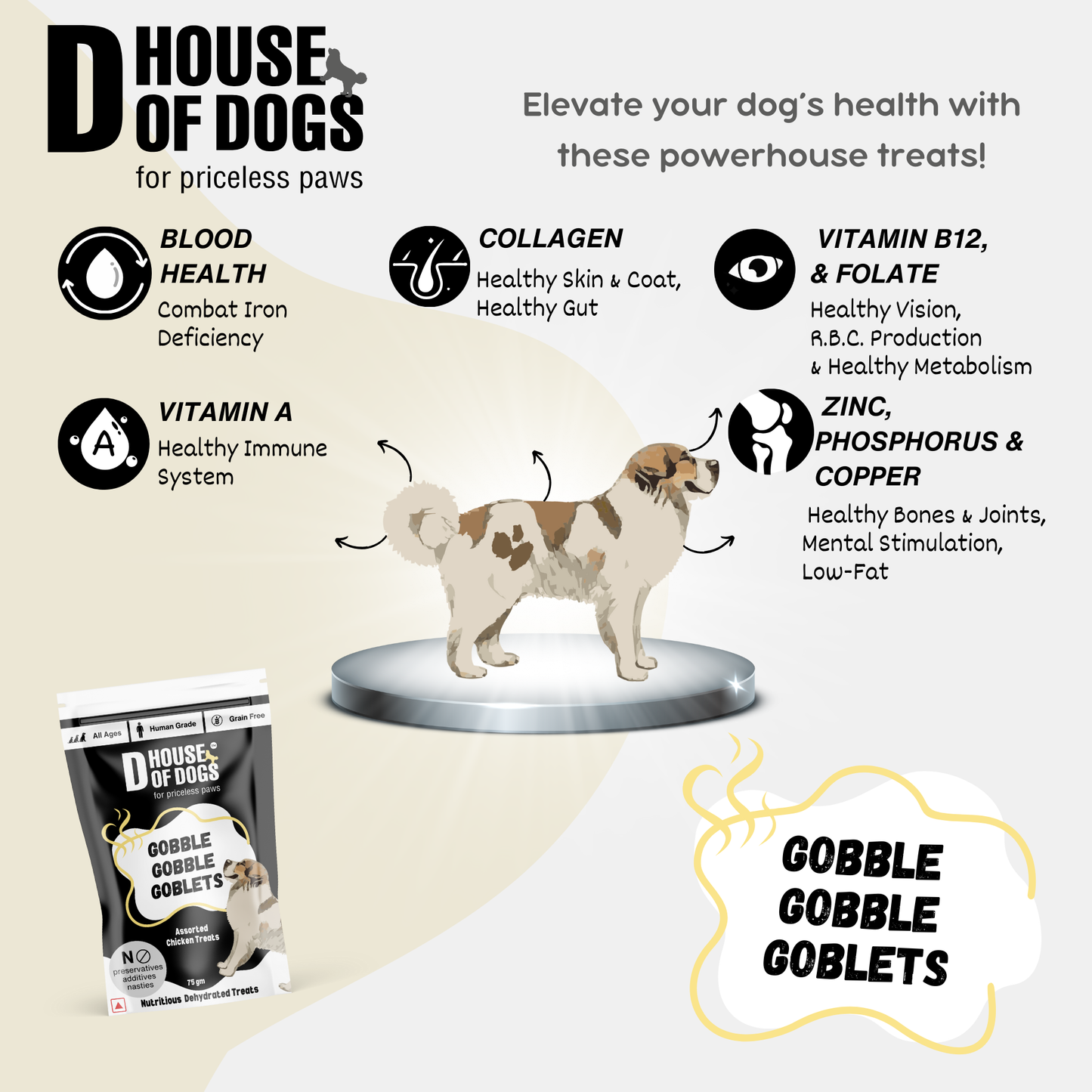 Gobble Gobble Goblets – Variety Assorted Dehydrated Chews