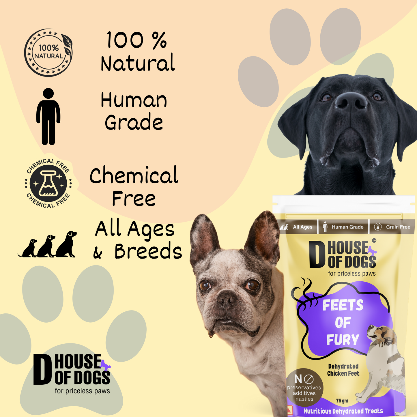 Feets Of Fury - Dehydrated Chicken Feet Chews