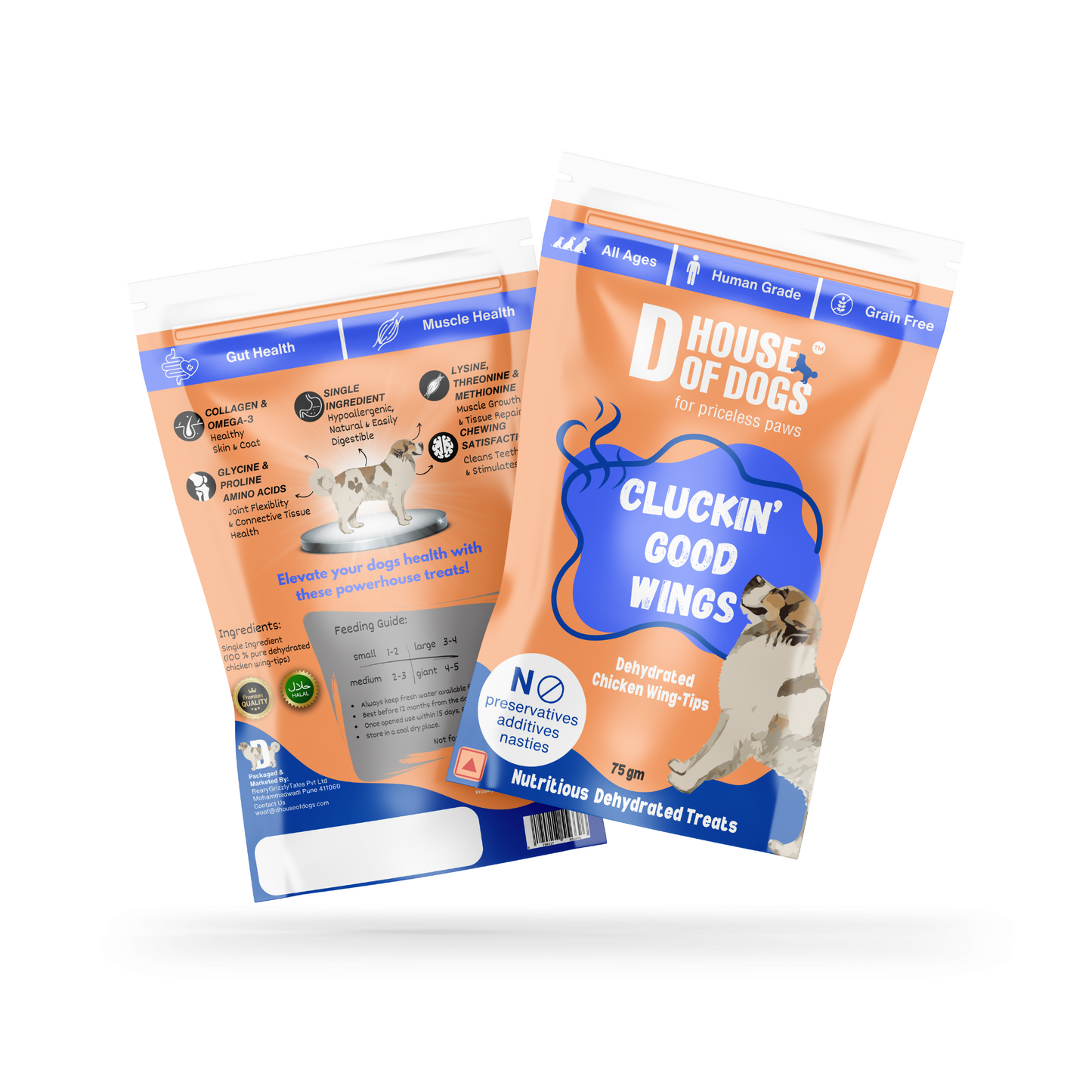 Cluckin Good Wings – Dehydrated Chicken Wing Chews
