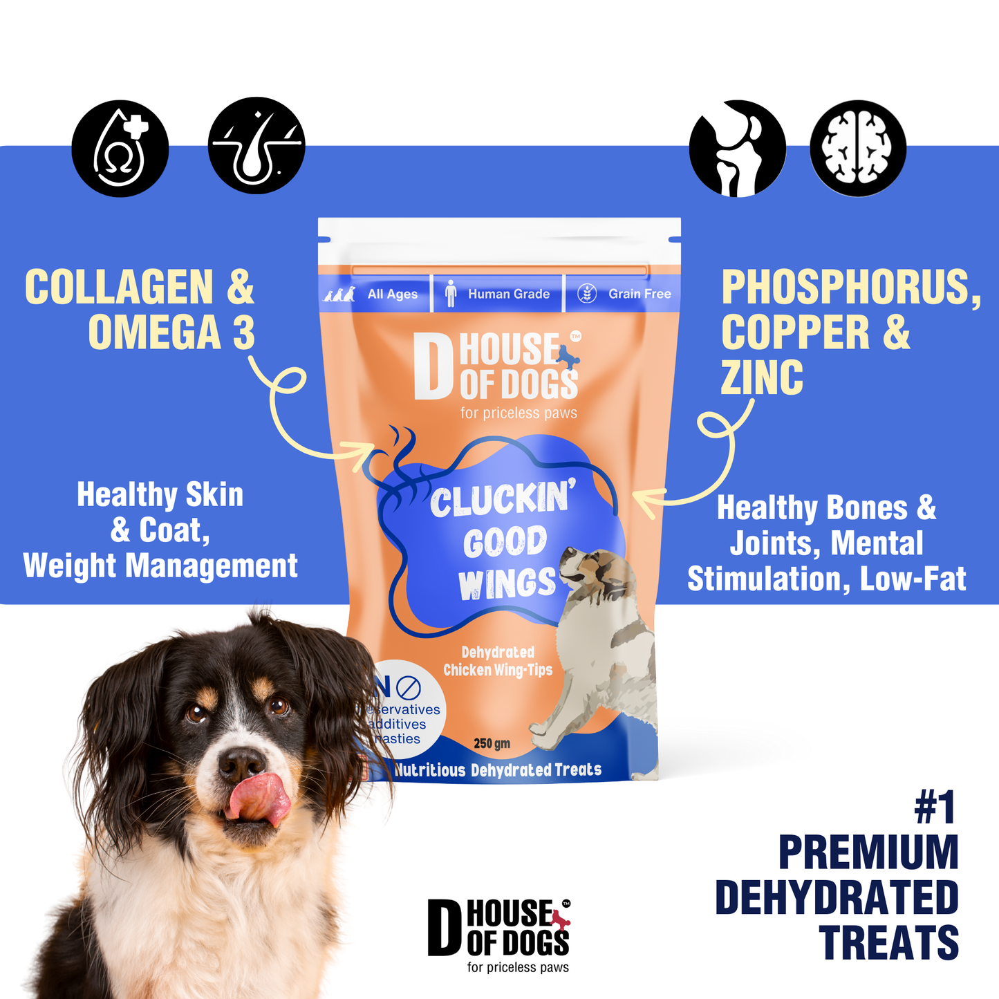 Cluckin Good Wings – Dehydrated Chicken Wing Chews