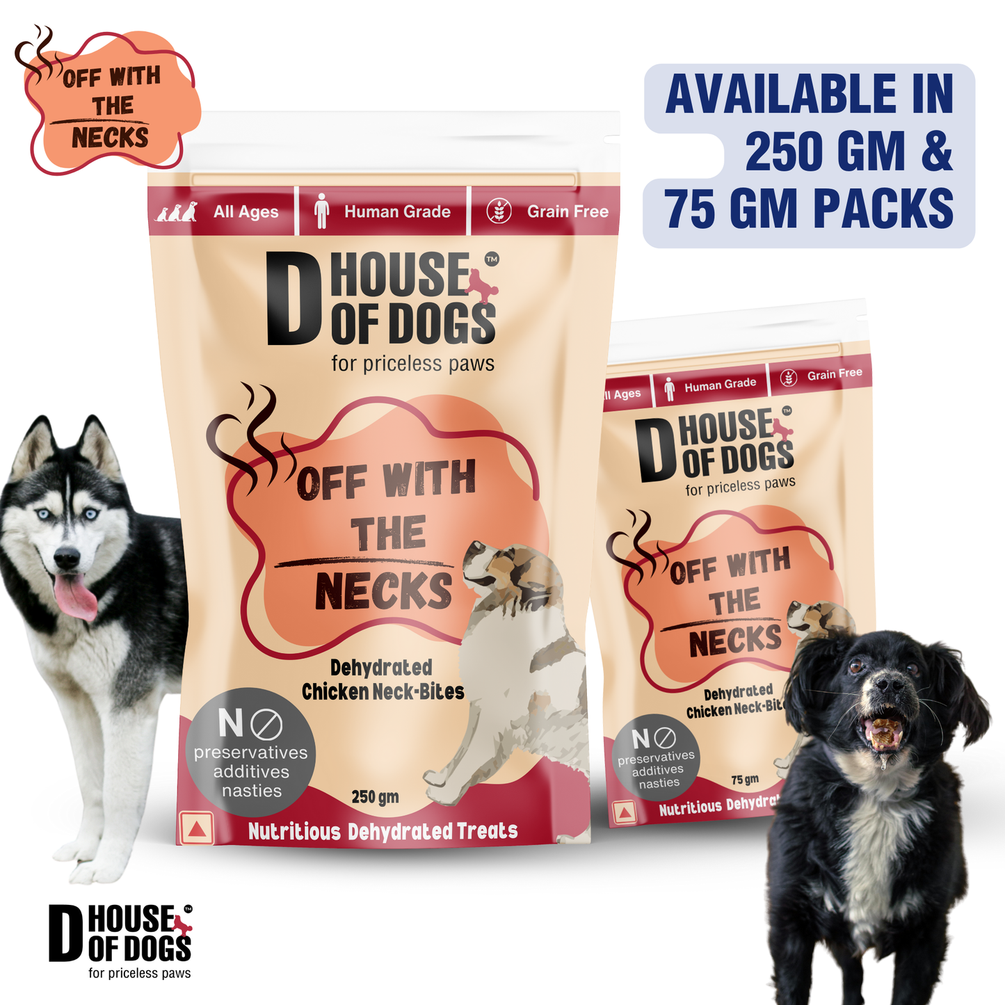 Off with the Necks - Dehydrated Chicken Neck Chews