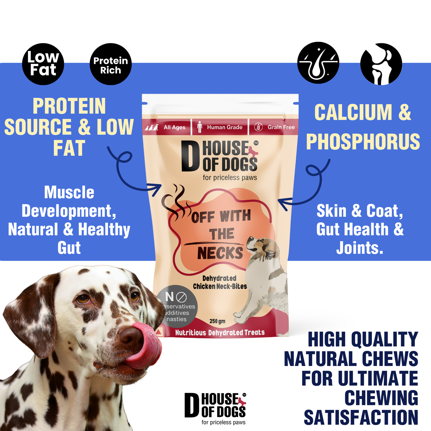 Off with the Necks - Dehydrated Chicken Neck Chews