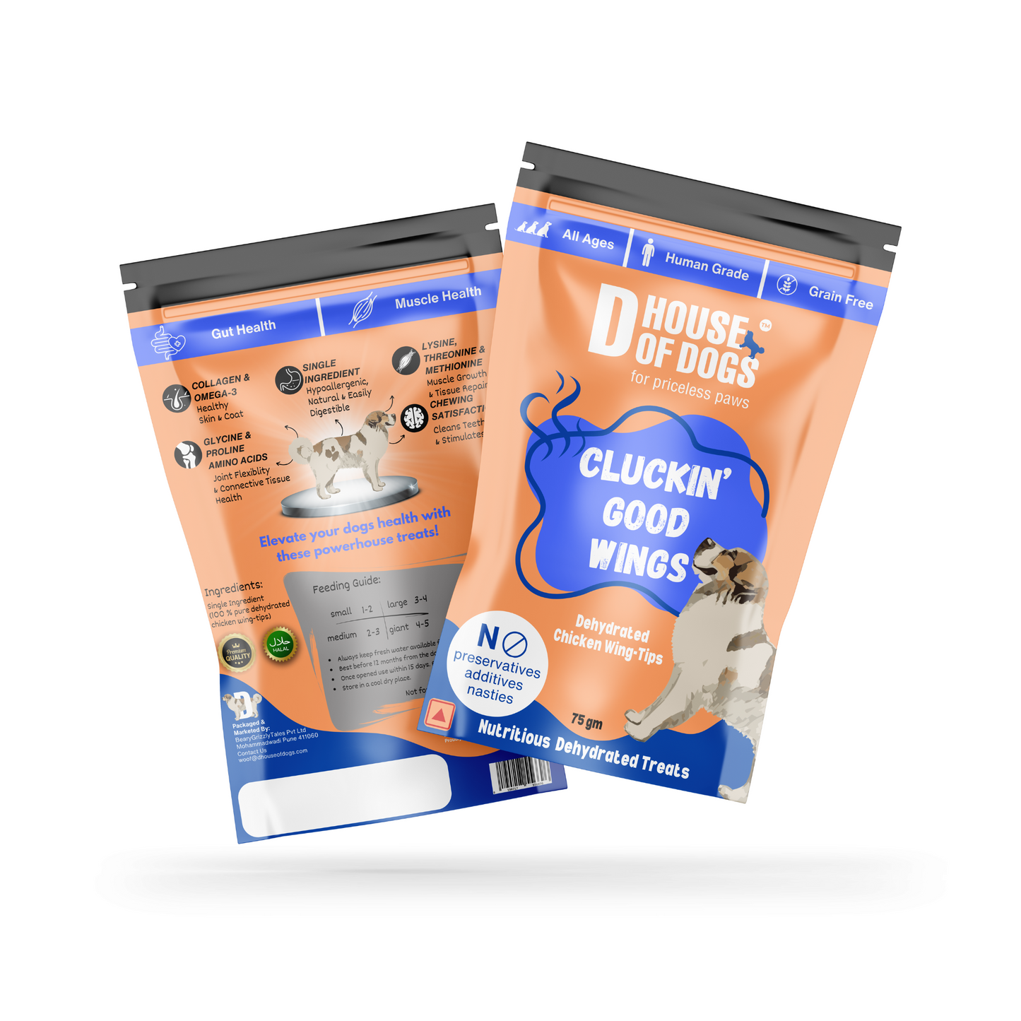 Cluckin Good Wings – Dehydrated Chicken Wing Chews