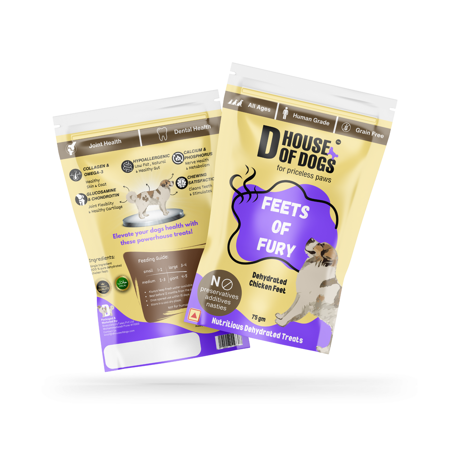 Feets Of Fury - Dehydrated Chicken Feet Chews