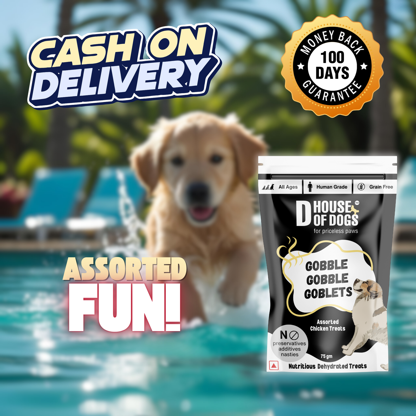 Gobble Gobble Goblets – Variety Assorted Dehydrated Chews