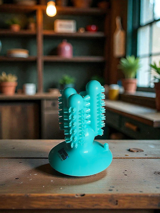 The 3D Cactus Plaque Buster Dental Chew Toy