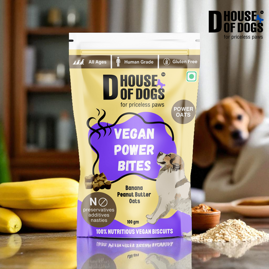 100% Vegan Banana Organic Peanut Butter & Power Oats bites