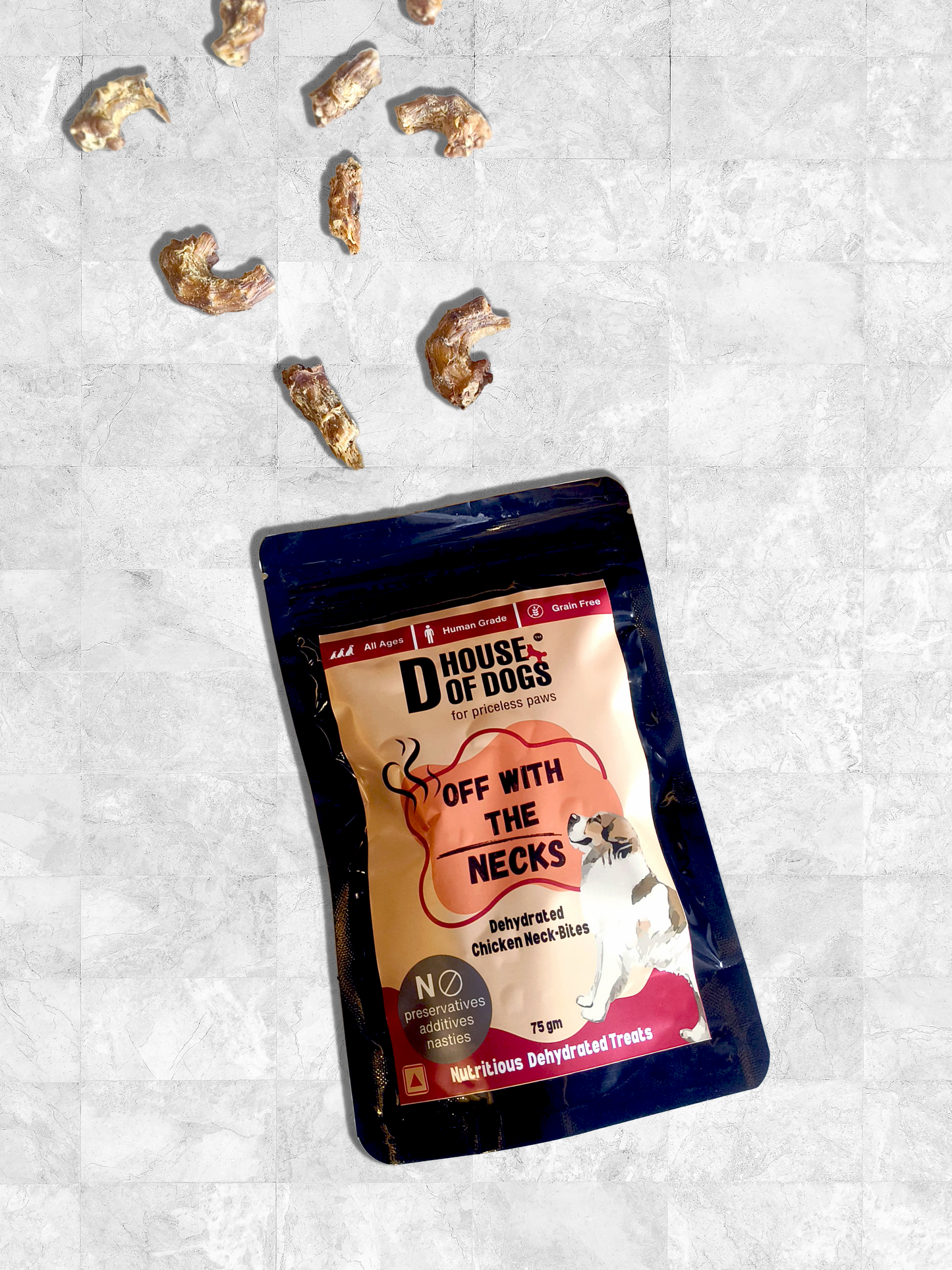 Off with the Necks - Dehydrated Chicken Neck Chews