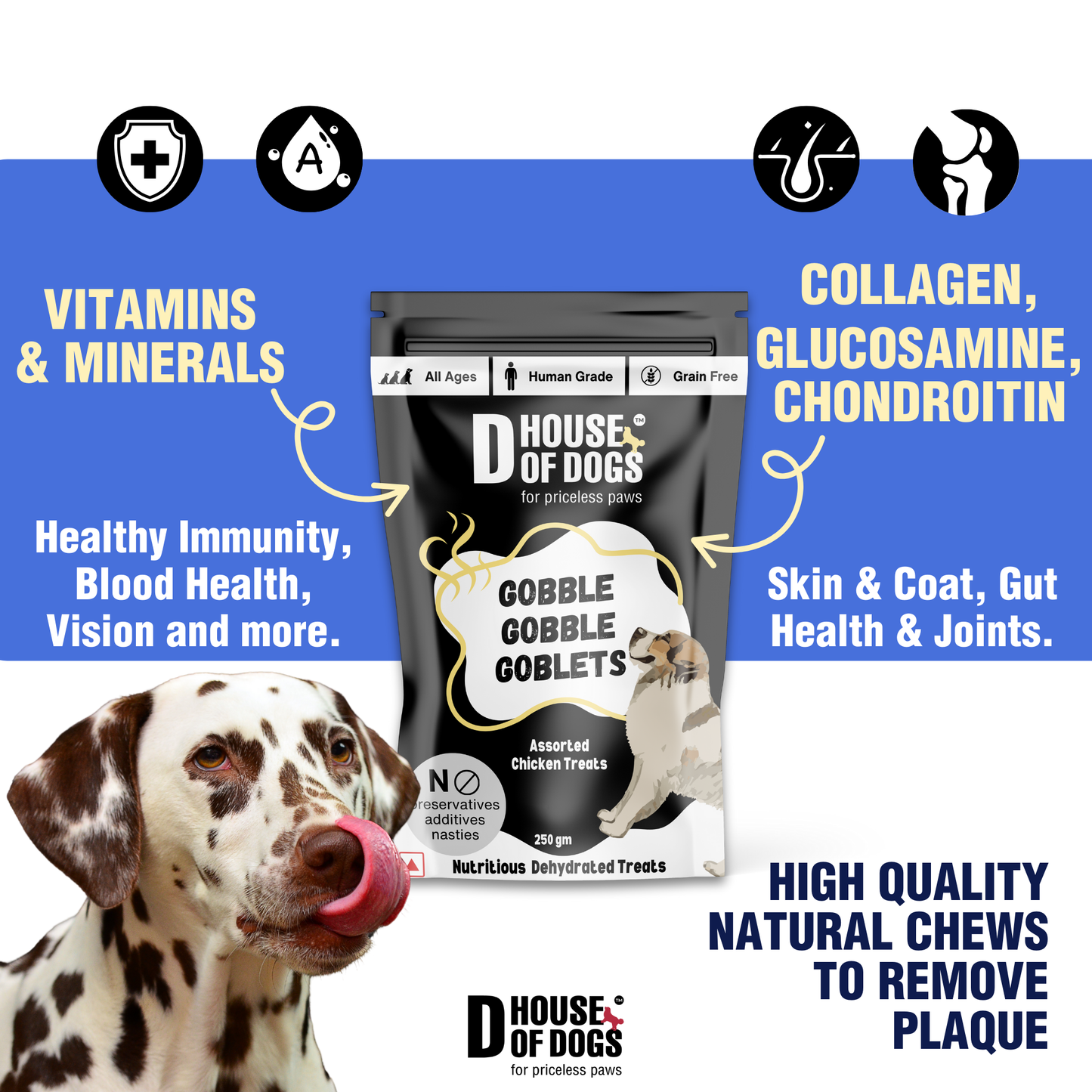 Gobble Gobble Goblets – Variety Assorted Dehydrated Chews