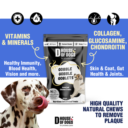Gobble Gobble Goblets – Variety Assorted Dehydrated Chews