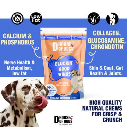 Cluckin Good Wings – Dehydrated Chicken Wing Chews