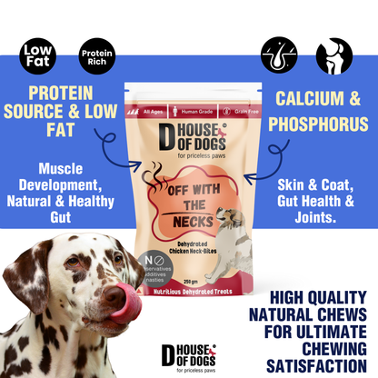 Off with the Necks - Dehydrated Chicken Neck Chews