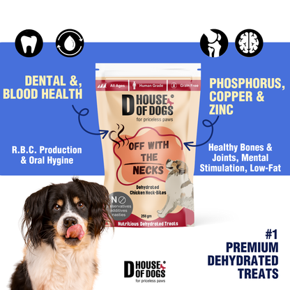 Off with the Necks - Dehydrated Chicken Neck Chews