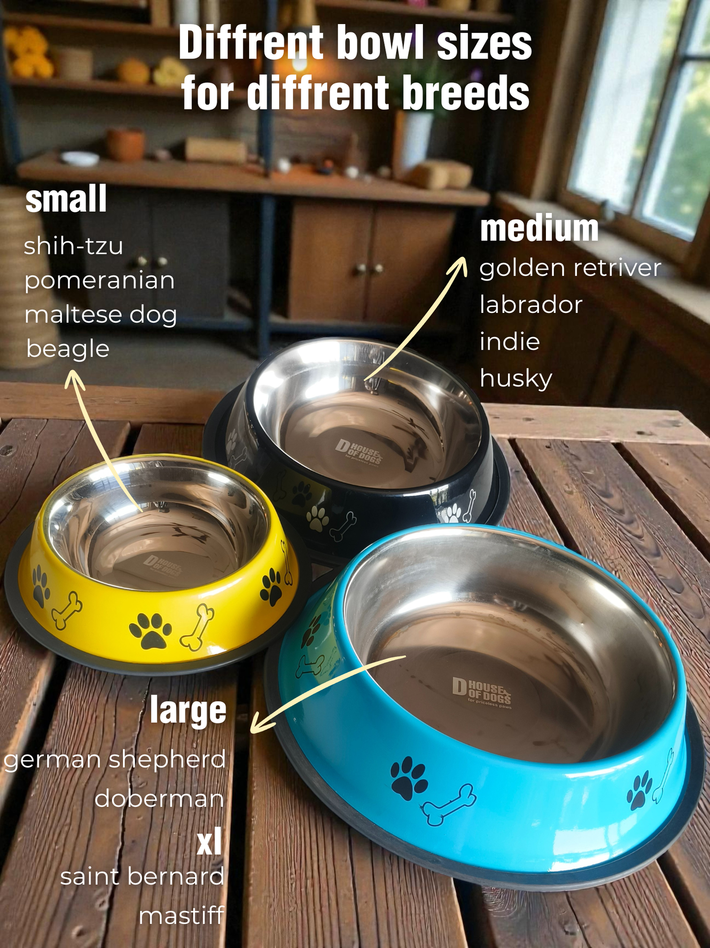 Sunshine Yellow Enamel Steel Pet Bowl