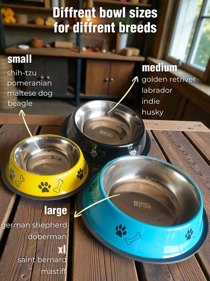 Sunshine Yellow Enamel Steel Pet Bowl