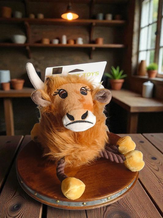 XXL Plushie Tuggie Rope and Mighty Cow Toy for Dogs