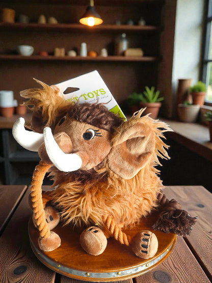 XXL Plush Rope Tuggie & Mighty Squeaker Elephant Toy for Dogs