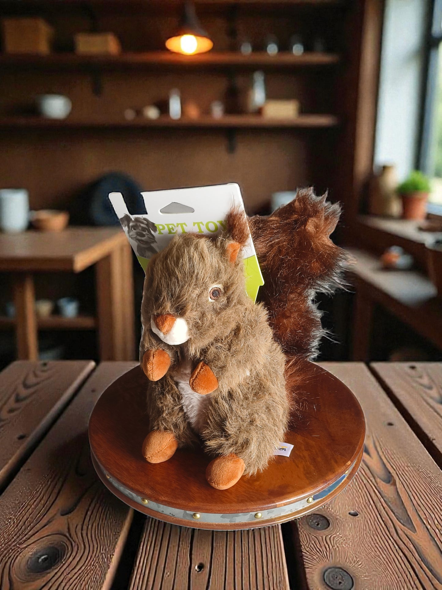 Chase Squirrel Deluxe XL Plush Chew Toy for Pets