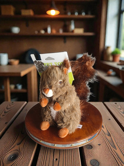 Chase Squirrel Deluxe XL Plush Chew Toy for Pets