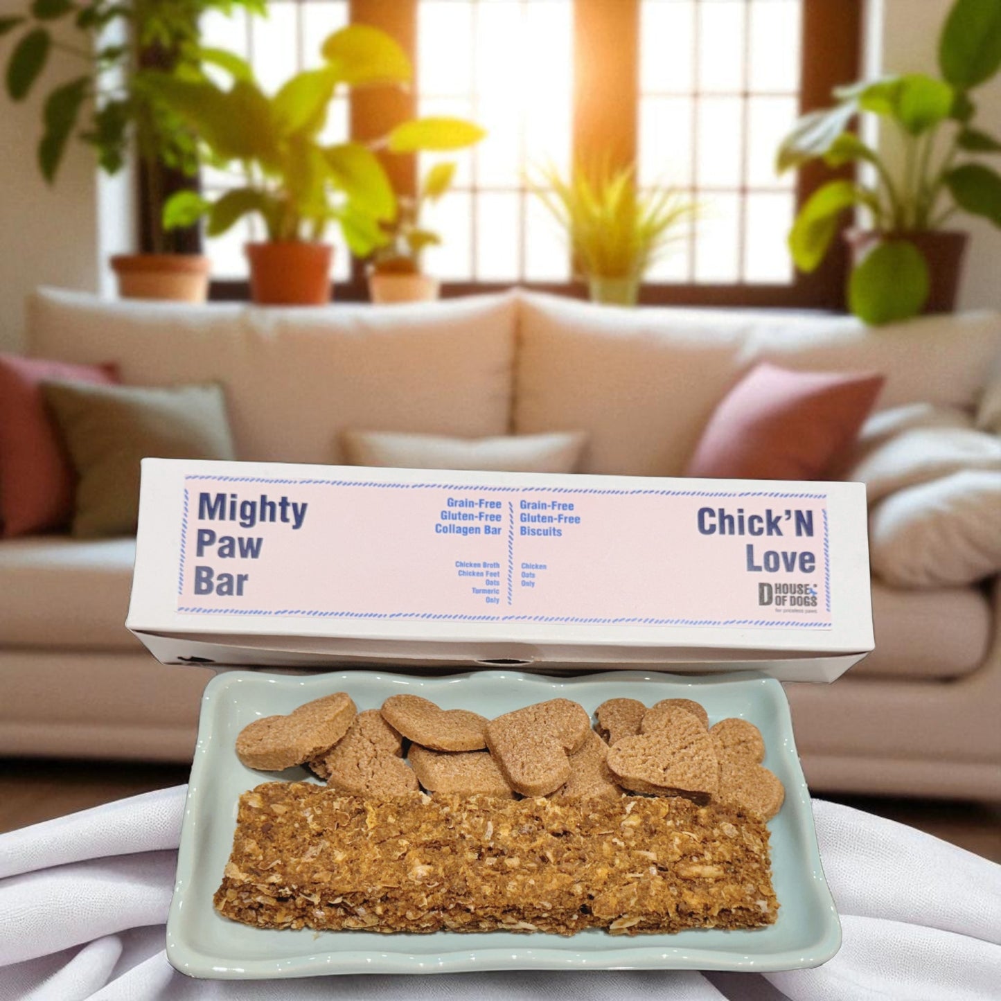 Nutrition Hamper Mighty Treat Box for Pets – MightyPaw Bar  + Chick'nLove Biscuits