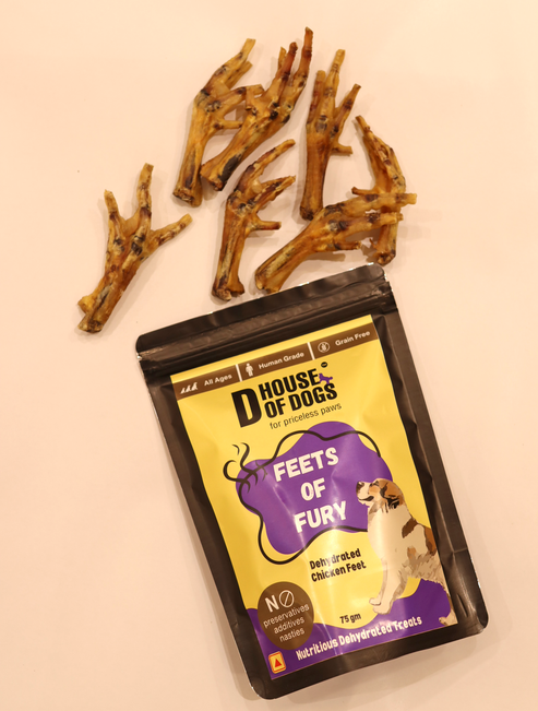 Feets Of Fury -Premium Dehydrated Chicken Feet (chews for joints)