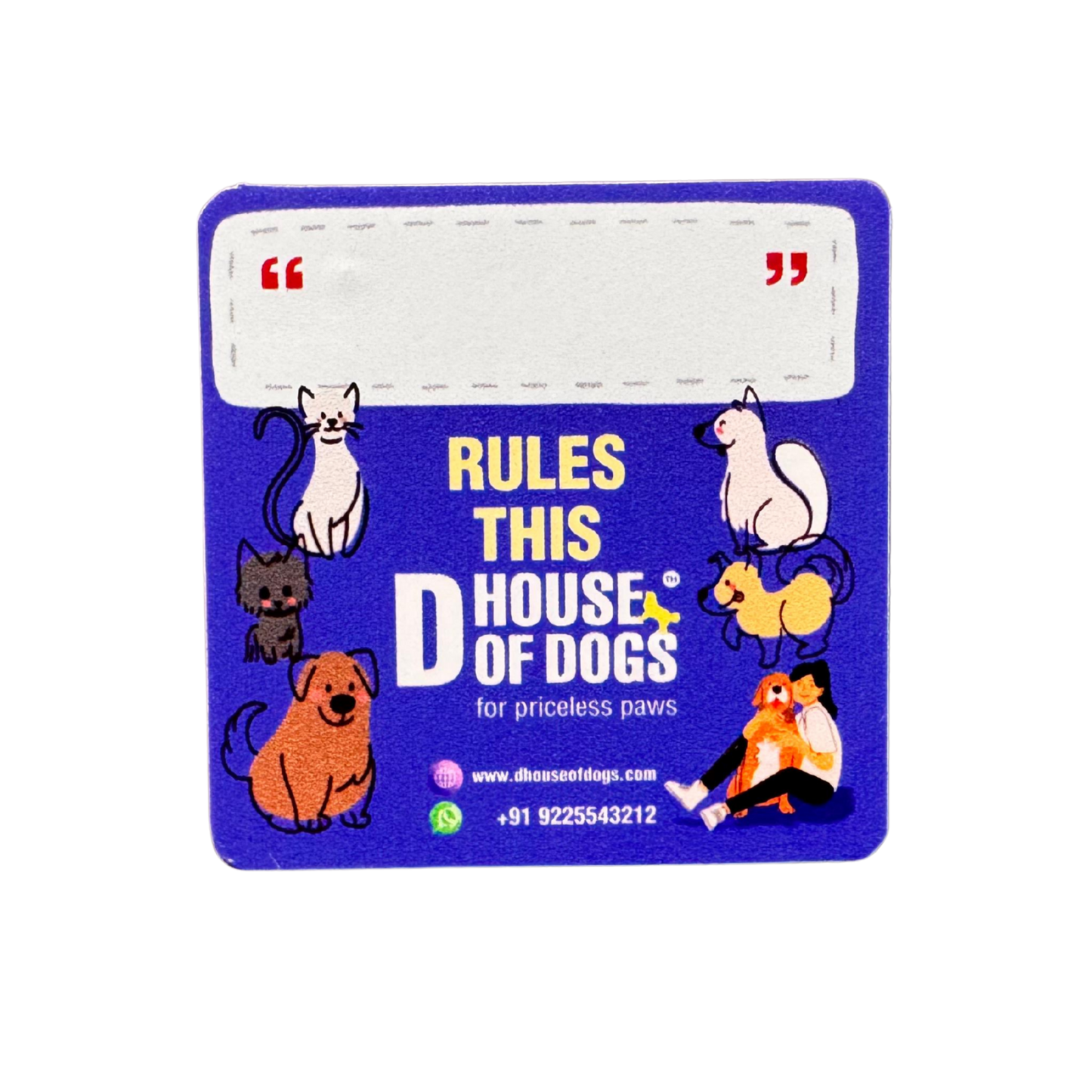 Custom Pet Name Magnetic Fridge Sticker